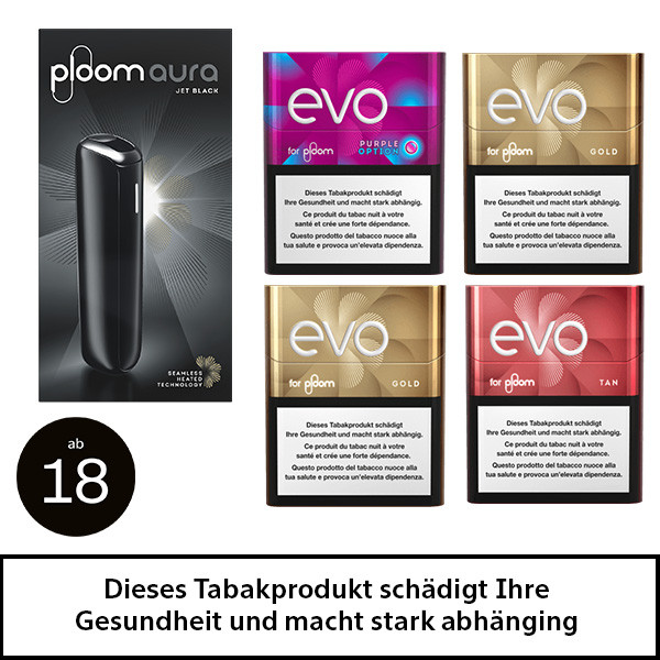Ploom Gerät + 4 Packs EVO Ploom Gerät + 4 Packs EVO