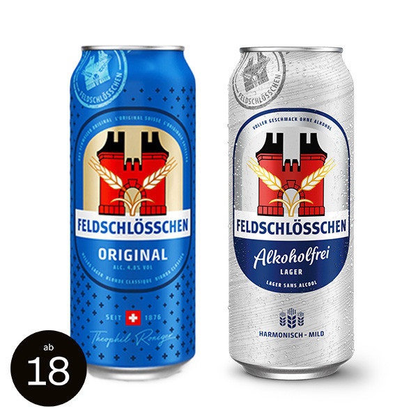 2x Feldschlösschen 5dl 2x Feldschlösschen 5dl