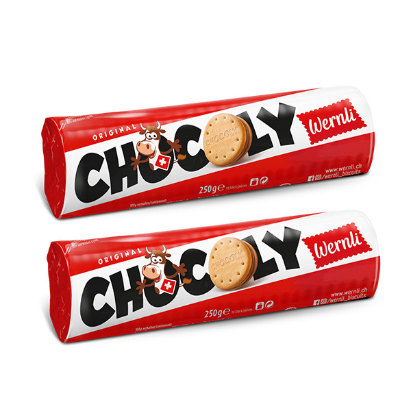 2x Wernli Chocoly Original 250g