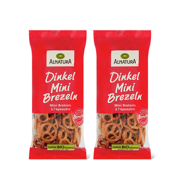 2x Alnatura Mini Bretzeln 75g 2x Alnatura Mini Bretzeln 75g